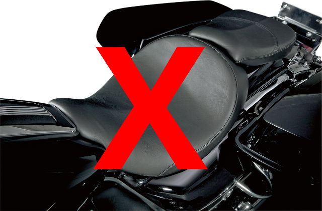 Danny Gray Speedcradle Rear Pillion Pad Seat fits 2008-2024 Harley Touring 1130