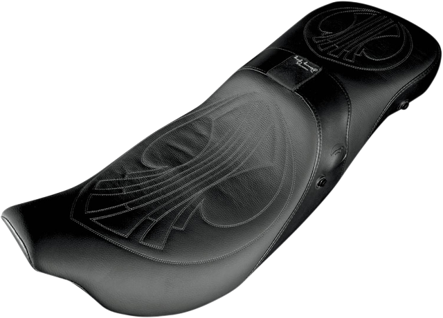 Danny Gray Black Vinyl Airhawk Weekday Seat 2008-2024 Harley Touring FLHR FLHX