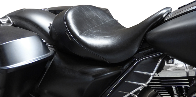 Le Pera Aviator Up Front Smooth Solo Seat for 2008-2024 Harley Touring LKU-017
