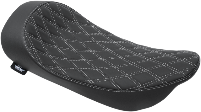 Drag Specialties Silver Double Diamond Solo Seat for 1997-07 Harley Touring FLHR