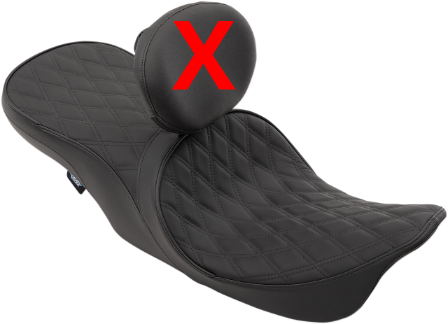 Drag Specialties Low Forward Position Diamond Seat fits 1997-2007 Harley Touring