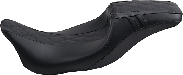 Le Pera Black Outcast Daddy Long Leg Seat 2008-24 Harley Touring 6'+ Tall Rider