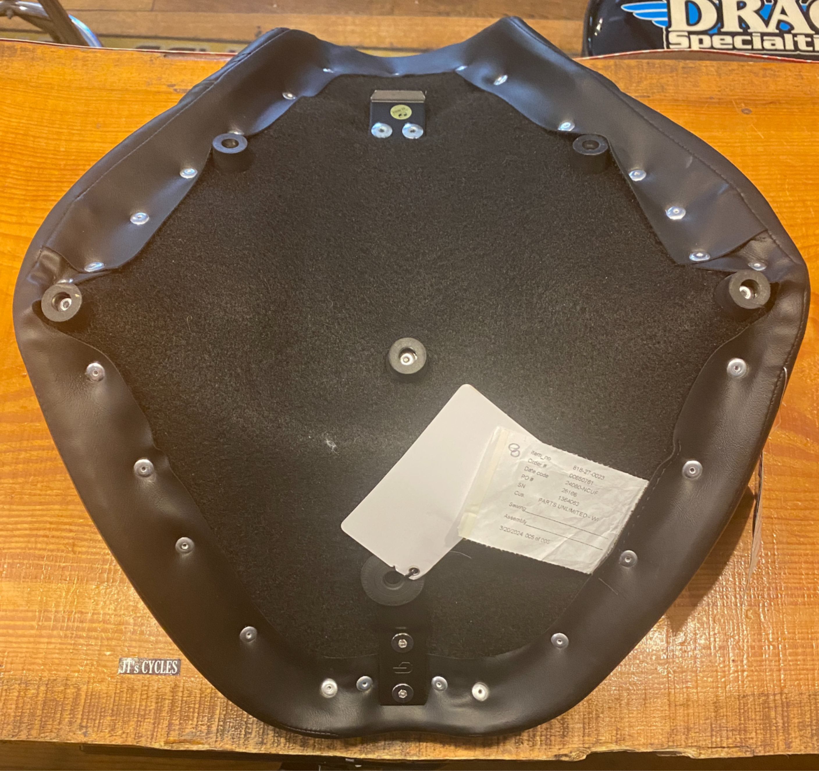 Saddlemen Knuckle Solo Gel Seat for 2018-2025 Harley Softail Breakout Fat Boy