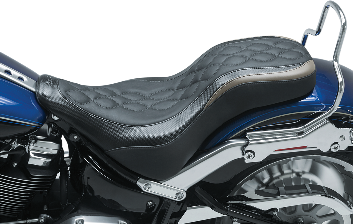 Mustang Day Tripper Seat for 2018-2021 Harley Softail Fat Boy 114 FLFBS FLFB