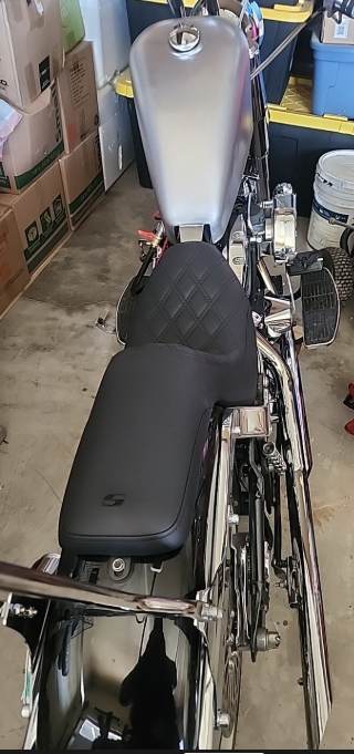 Saddlemen Profiler Gel Lattice Stitch Low Seat for 1984-1999 Harley Softail