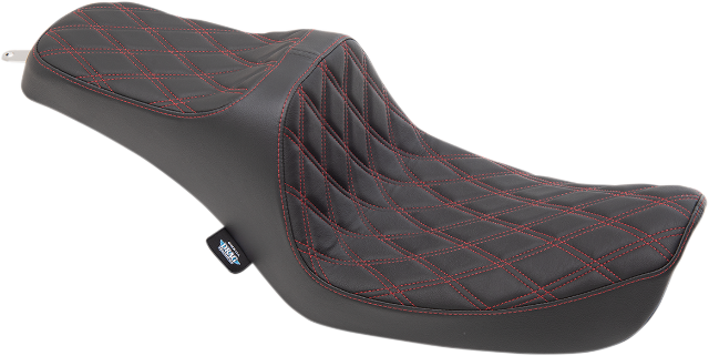 Drag Specialties Predator III Red Diamond Stitch Seat fits 1996-2003 Harley Dyna