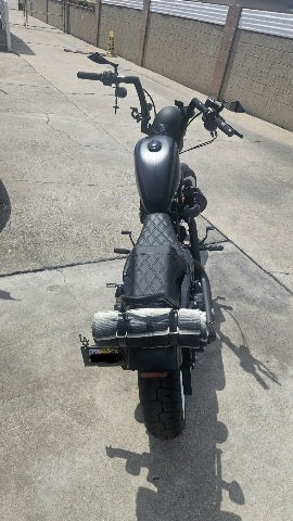 Saddlemen Black Step-Up Lattice Stitch Seat fits 2004-2022 Harley Sportster XL