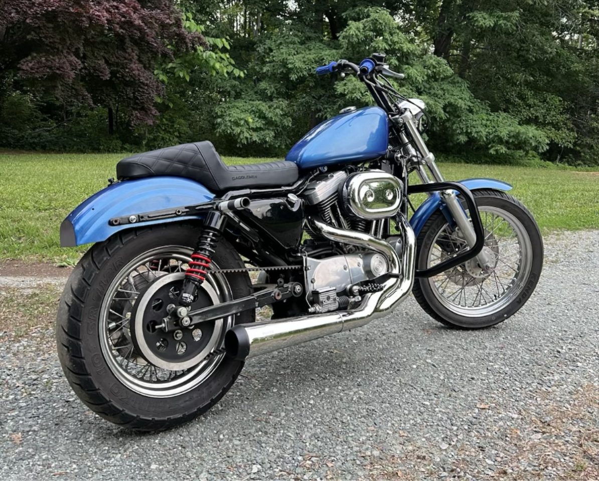 Saddlemen Step Up Tuck-n-Roll & Lattice Seat fits 1979-2003 Harley Sportster XL