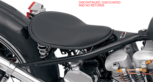 Drag Specialties Black Vinyl Spring Mounted Motorcycle Solo Seat Harley Davidson