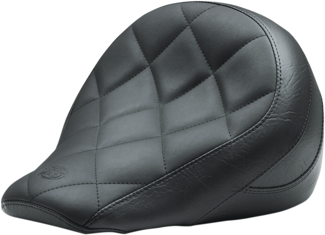 Mustang Black Vinyl 13" Diamond Solo Seat for 2018-2023 Indian Scout Bobber ABS