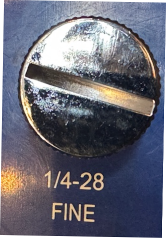 Drag Specialties Chrome 1/4-28 Seat to Fender Mount Knob Bolt Harley Davidson