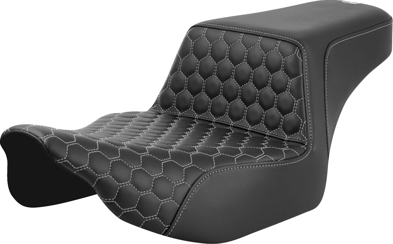 Saddlemen Step Up Silver Honeycomb Extended Gel Seat fits 2023-25 Harley Touring