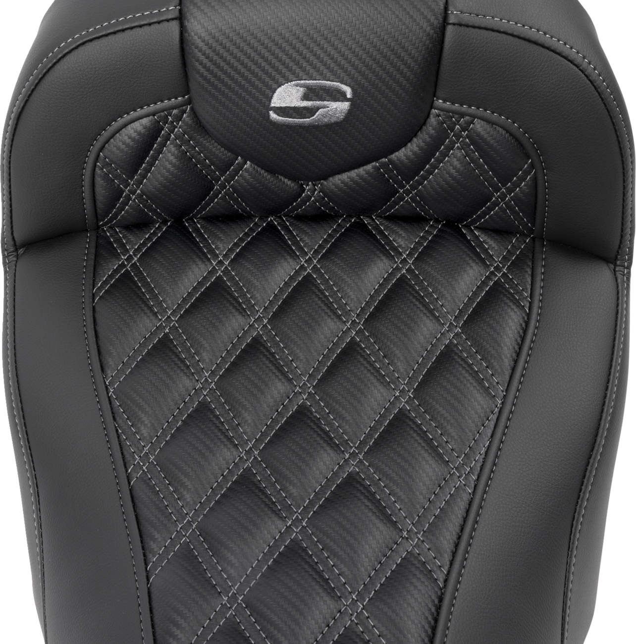 Saddlemen Roadsofa Carbon Fiber Gray Lattice Gel Seat 2023-2025 Harley Touring