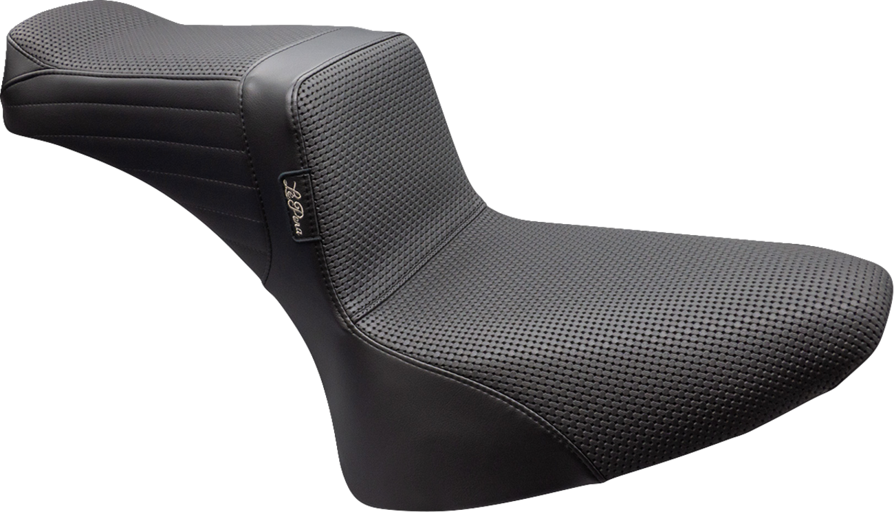 Le Pera Tailwhip Basketweave Stitch Seat for 1984-1999 Harley Softail FLST FXST