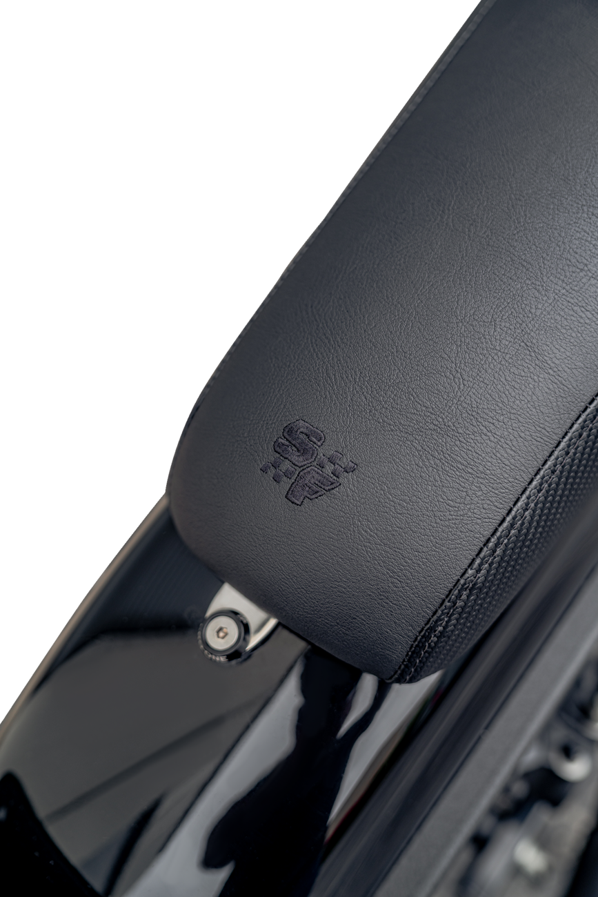 Slyfox Drifter Carbon Fiber Slipstop Lumbar Seat fits 1996-2003 Harley Dyna FXD