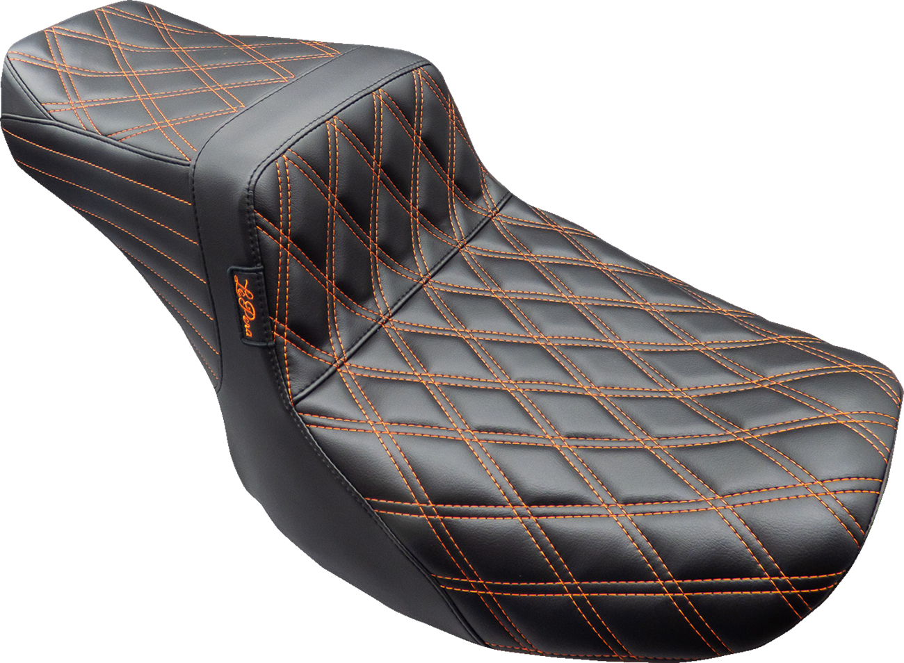 Le Pera Tailwhip Burnt Orange Stitch Seat for 2023-25 Harley Touring Road Glide