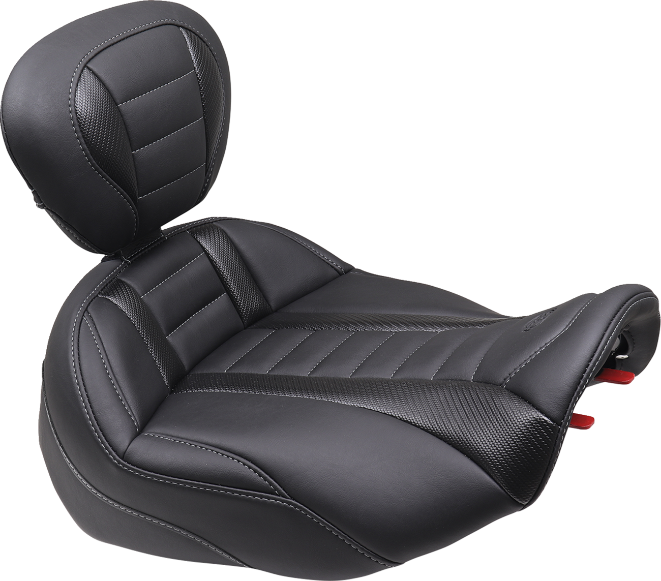 Mustang Deluxe Touring Solo Seat & Backrest for 2023-25 Harley Road Street Glide