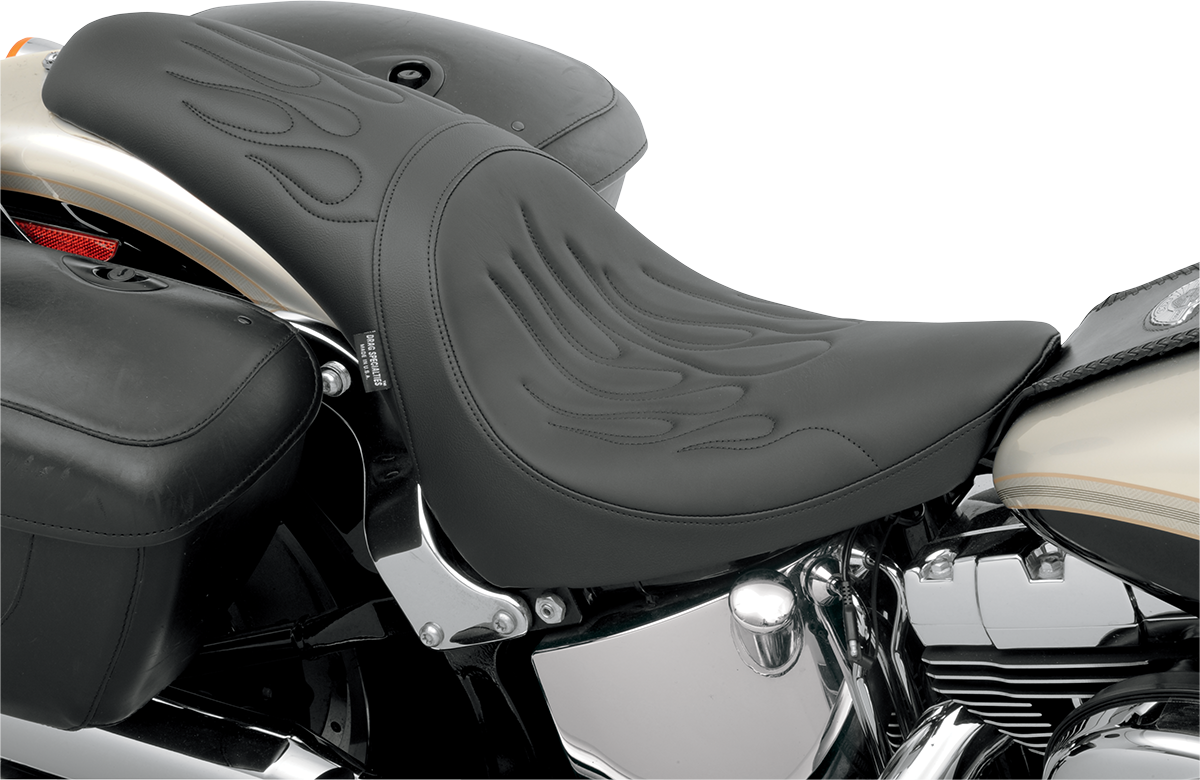 Drag Specialties Predator Flame Seat fits 2000-2017 Harley Softail FLST FXST