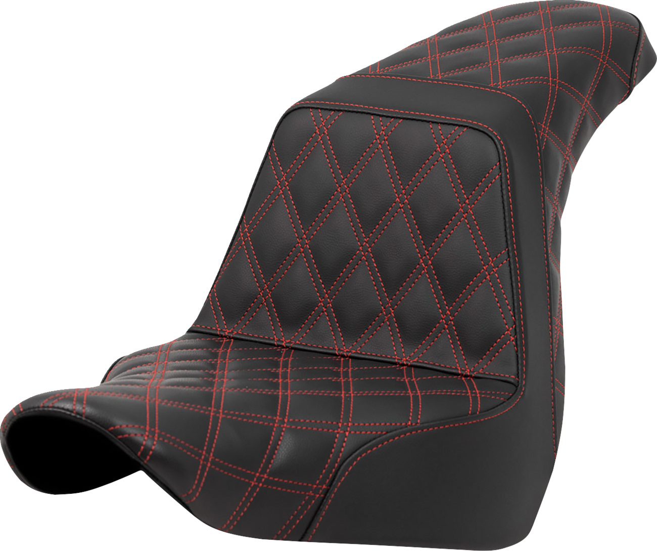 Saddlemen Step Up Red Full Lattice Seat for 2018-25 Harley Low Rider Sport Glide