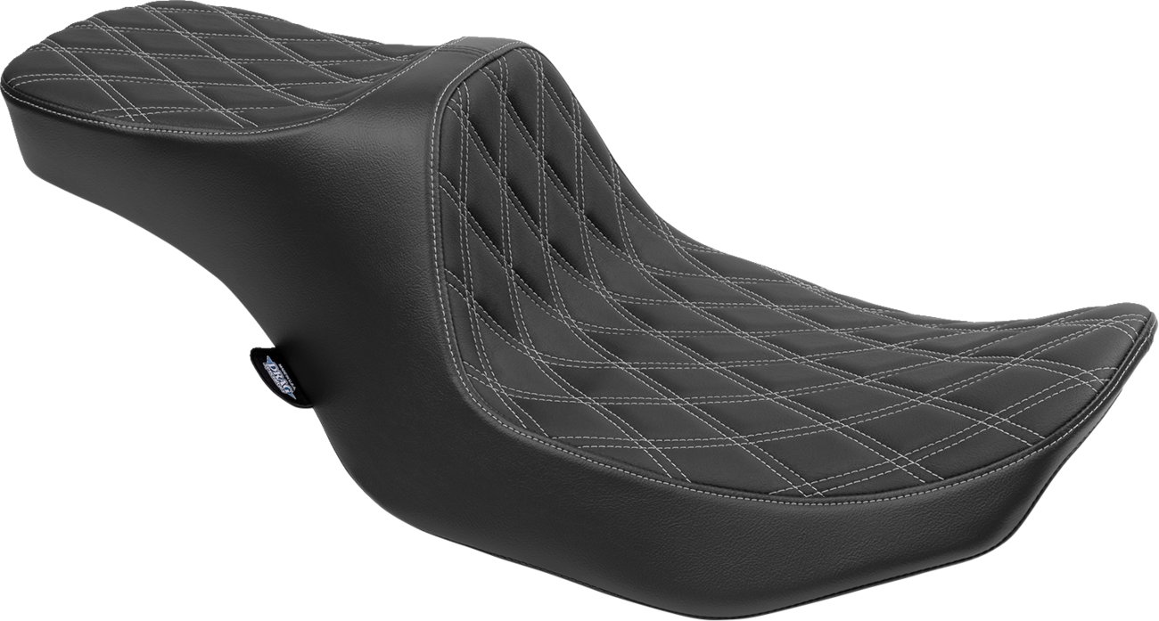 Drag Specialties Predator III Silver Diamond Seat for 2023-2025 Harley Touring