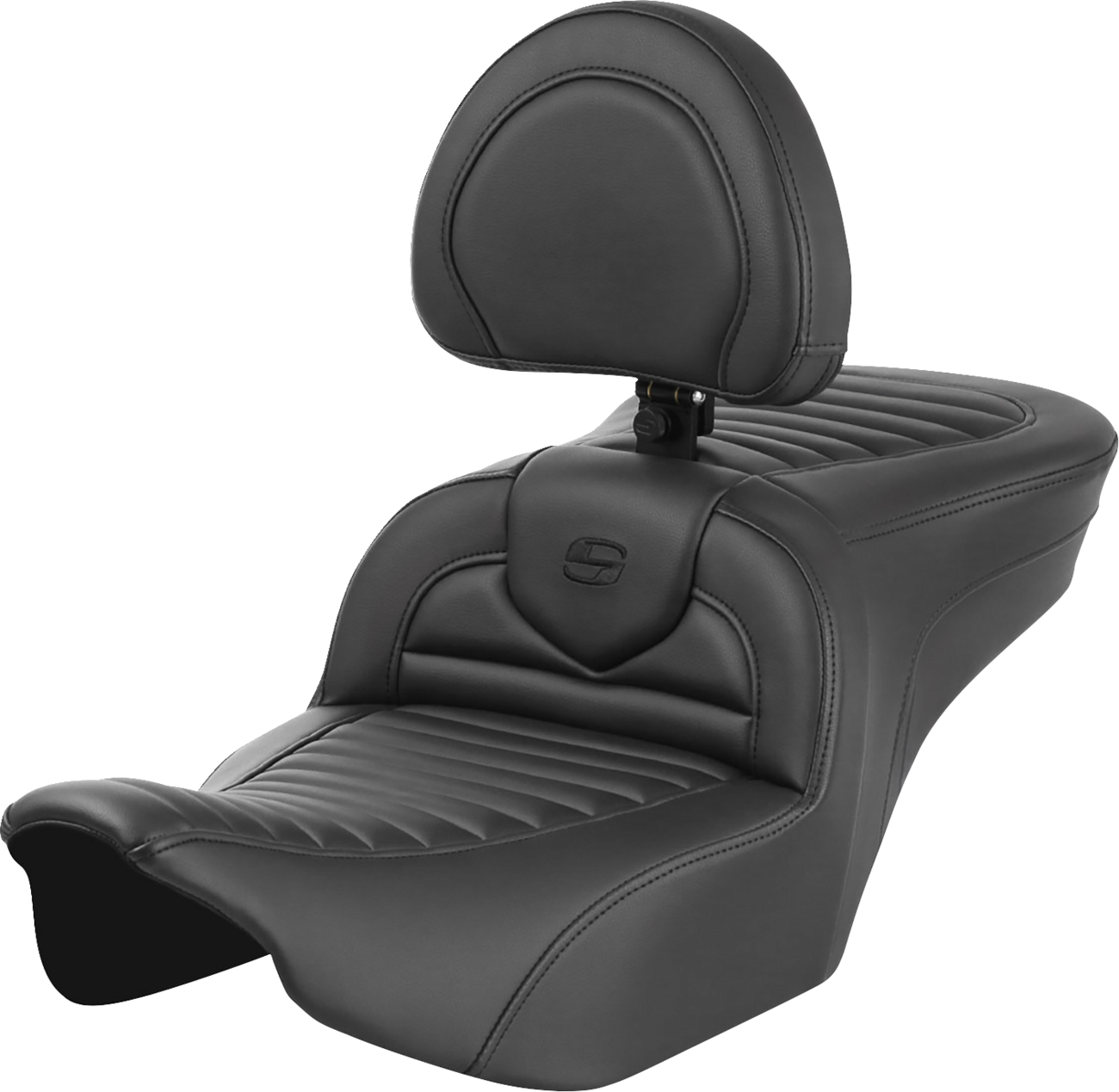 Saddlemen Roadsofa Tuck n Roll Gel Seat w/ Backrest for 2023-2025 Harley Touring