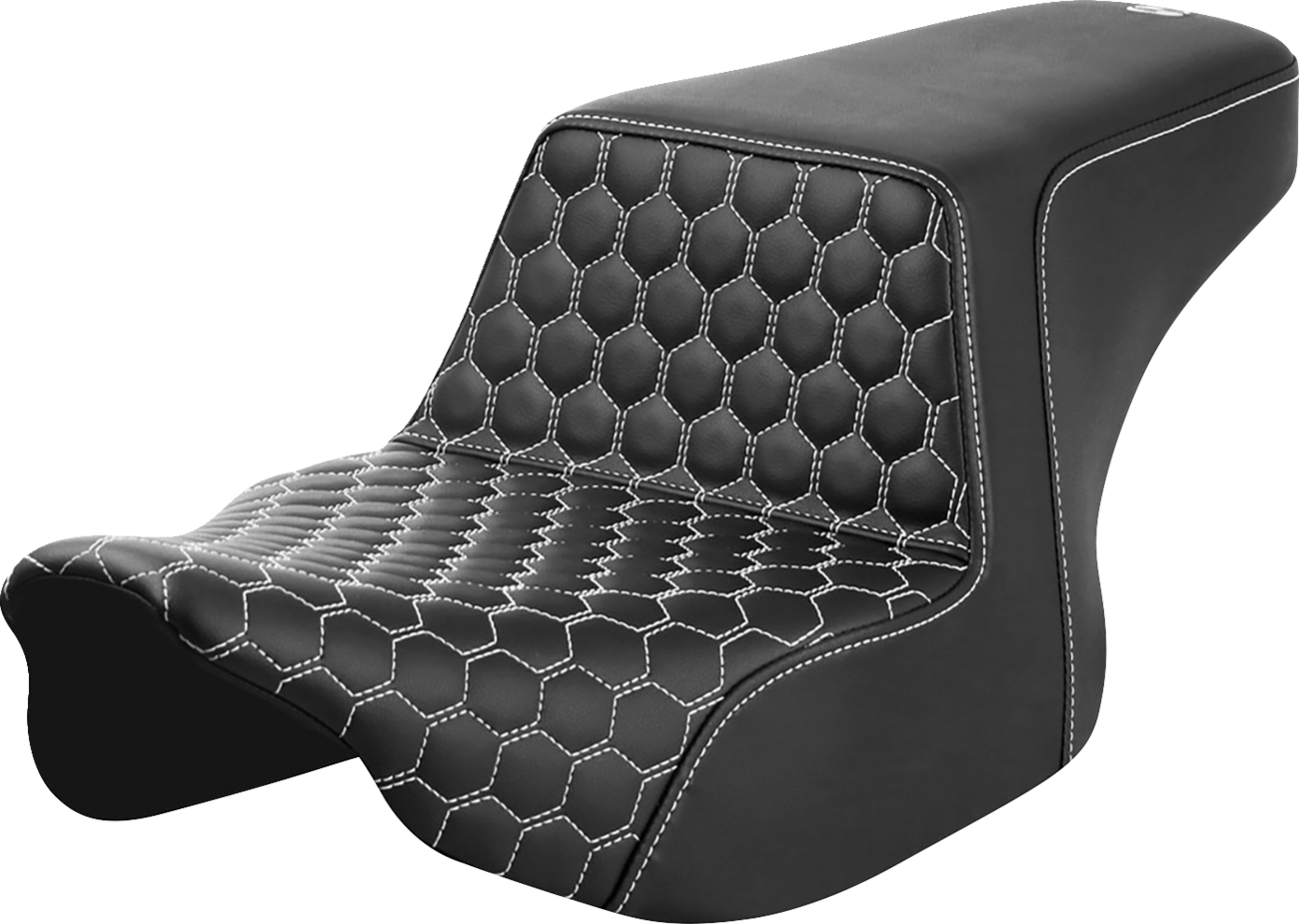 Saddlemen Step Up White Honeycomb Gelcore Seat fits 2023-2025 Harley Touring