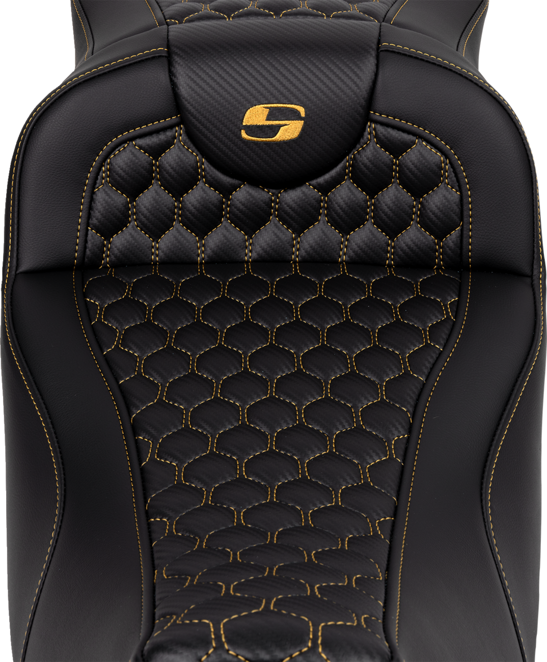 Saddlemen Roadsofa Gold Honeycomb Extended Gel Seat for 2008-2025 Harley Touring