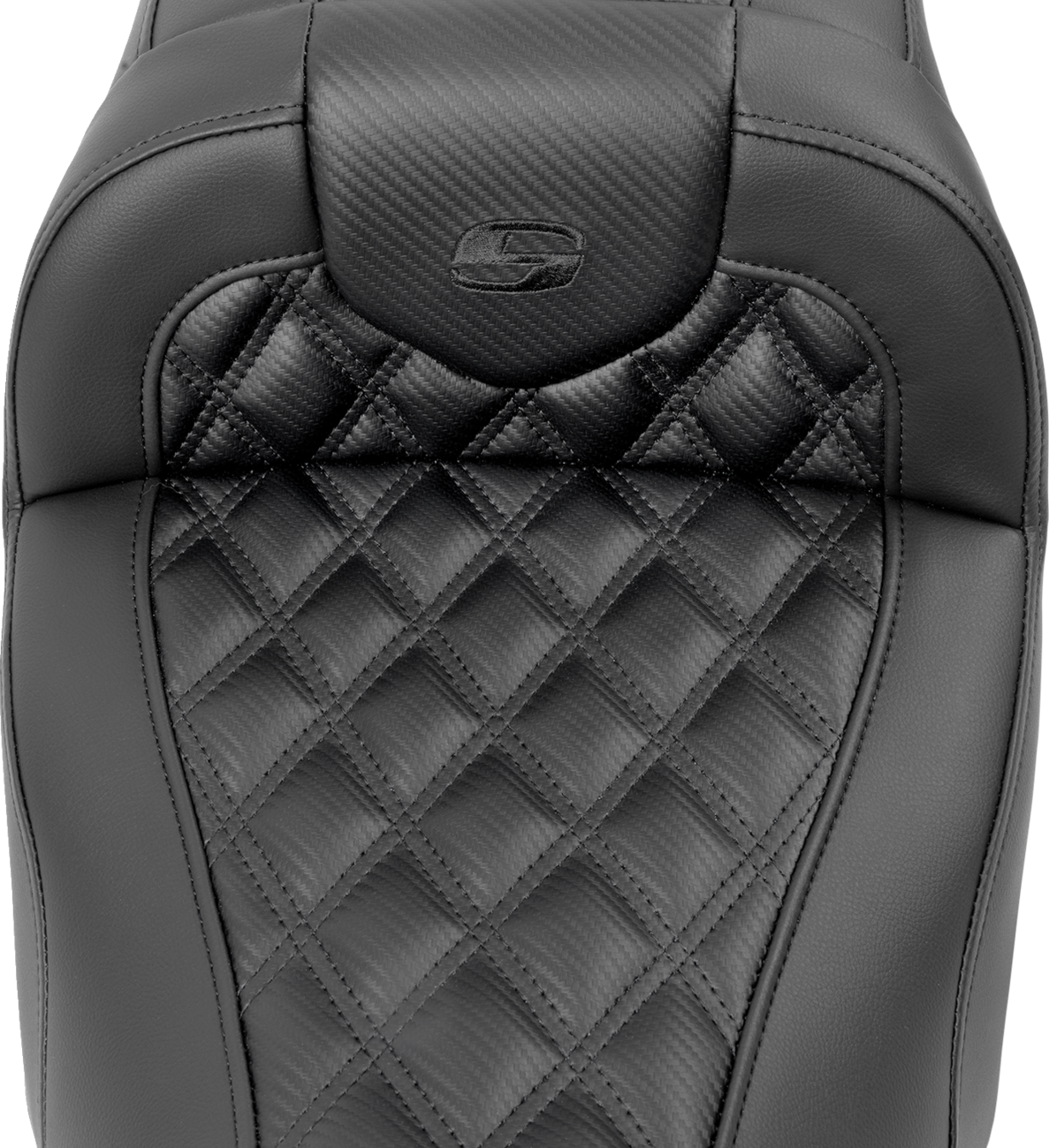 Saddlemen Roadsofa Carbon Fiber Lattice Stitch Gel Seat 2023-2025 Harley Touring