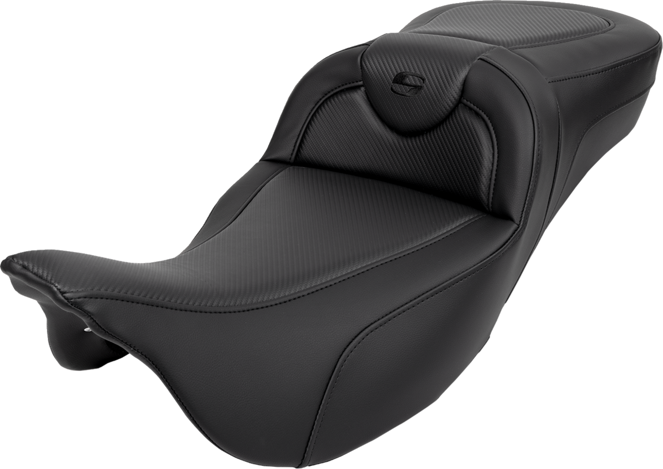 Saddlemen Roadsofa Carbon Fiber Extended Gel Seat for 2008-2025 Harley Touring