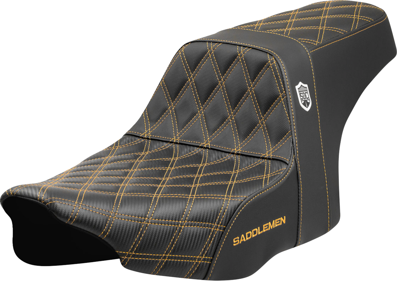 Saddlemen SDC Pro Series Gold Lattice Seat fits 2023-25 Harley Street Road Glide