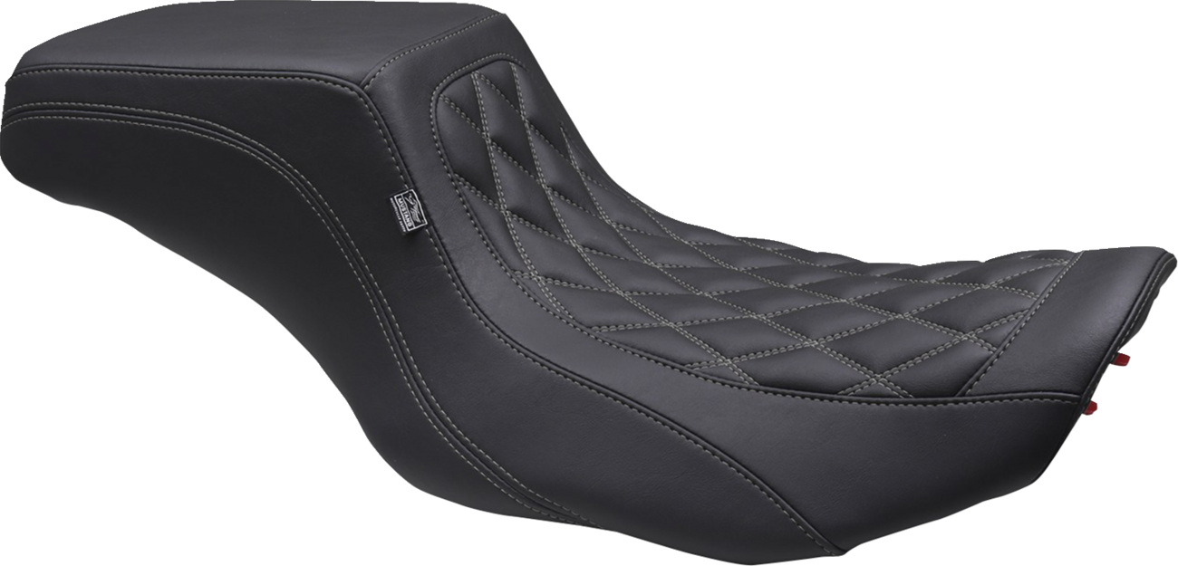 Mustang Squareback Gray Diamond Stitch Seat fits 2023-2025 Harley Touring FLTR