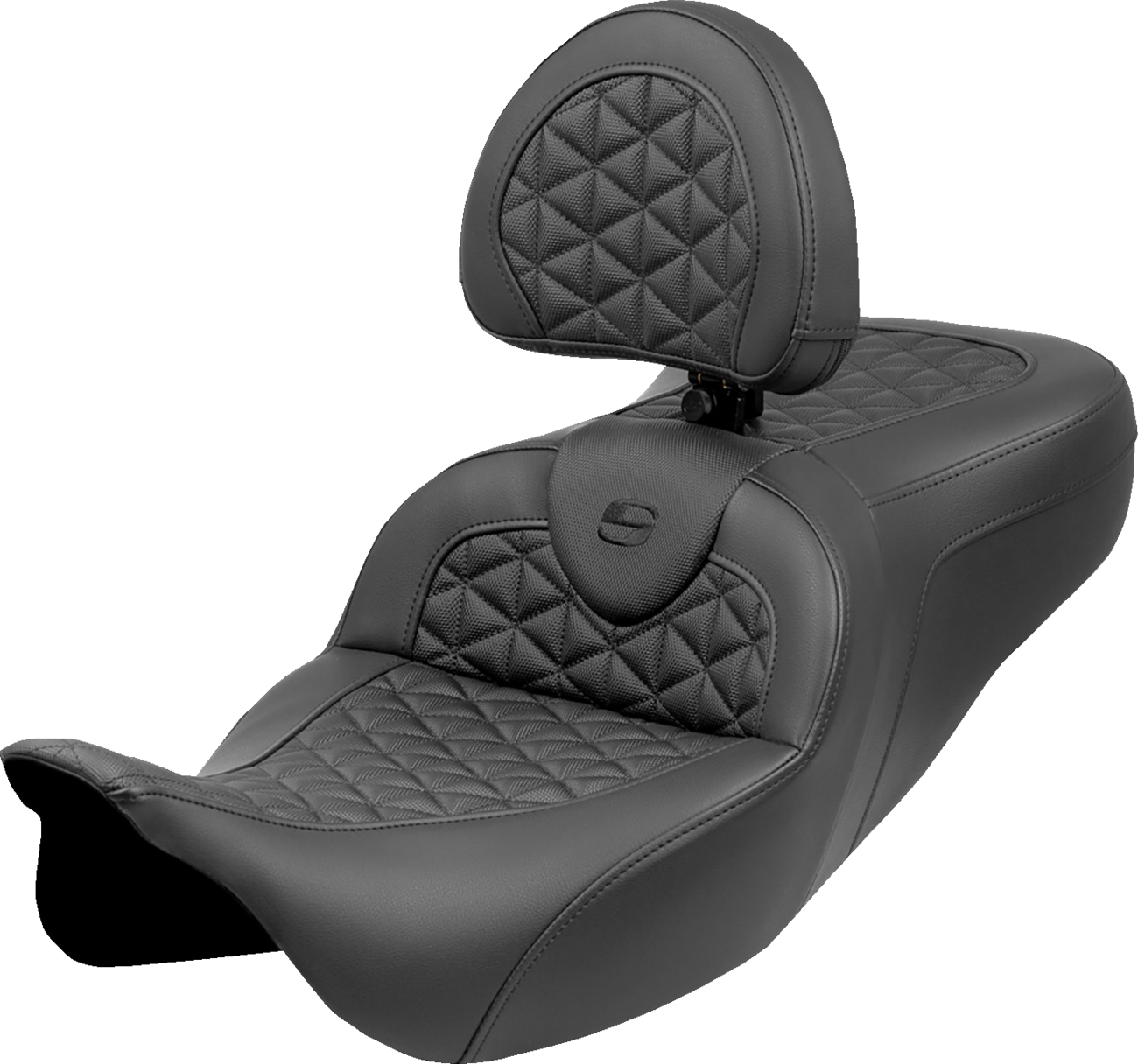 Saddlemen Roadsofa Tri Gripper Extended Seat for 2008-2025 Harley Touring FLHX