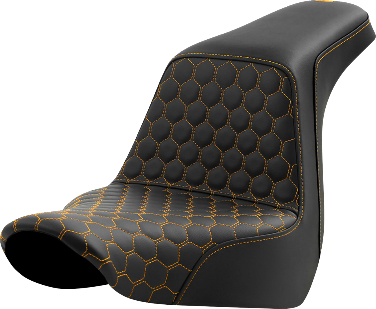 Saddlemen Step Up Gold Honeycomb Gel Seat for 2018-2025 Harley Softail FXLR FLSB
