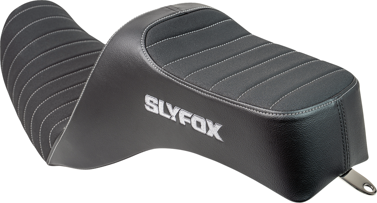 Slyfox Highnoon Classic Stitch Seat for 2012-16 Harley Low Rider Street Bob Dyna
