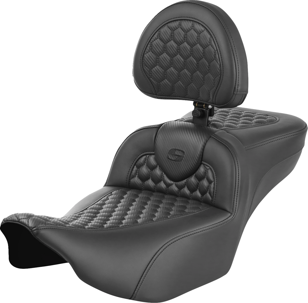 Saddlemen Roadsofa Honeycomb Extended Seat & Backrest for 2023-25 Harley Touring