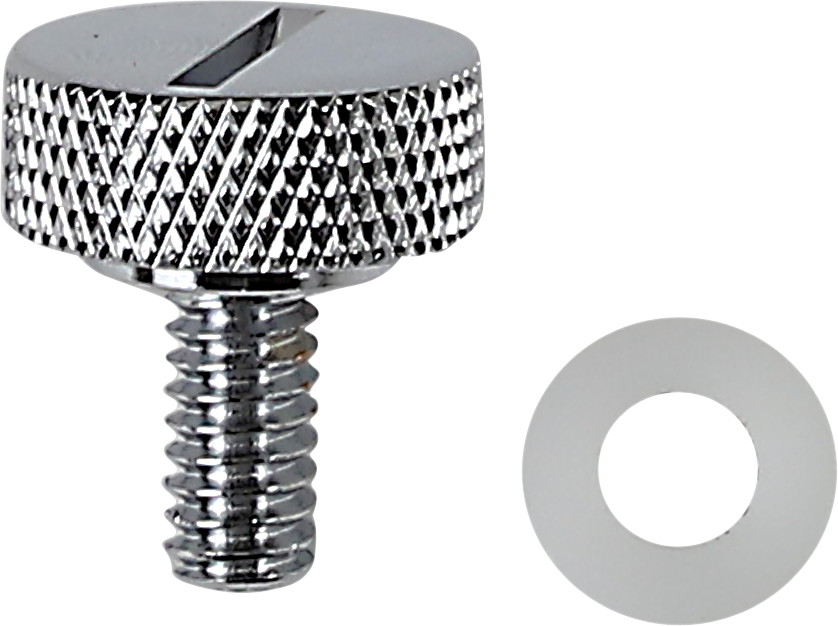 Drag Specialties Chrome 1/4-20 Seat to Fender Mount Knob Bolt Harley Davidson