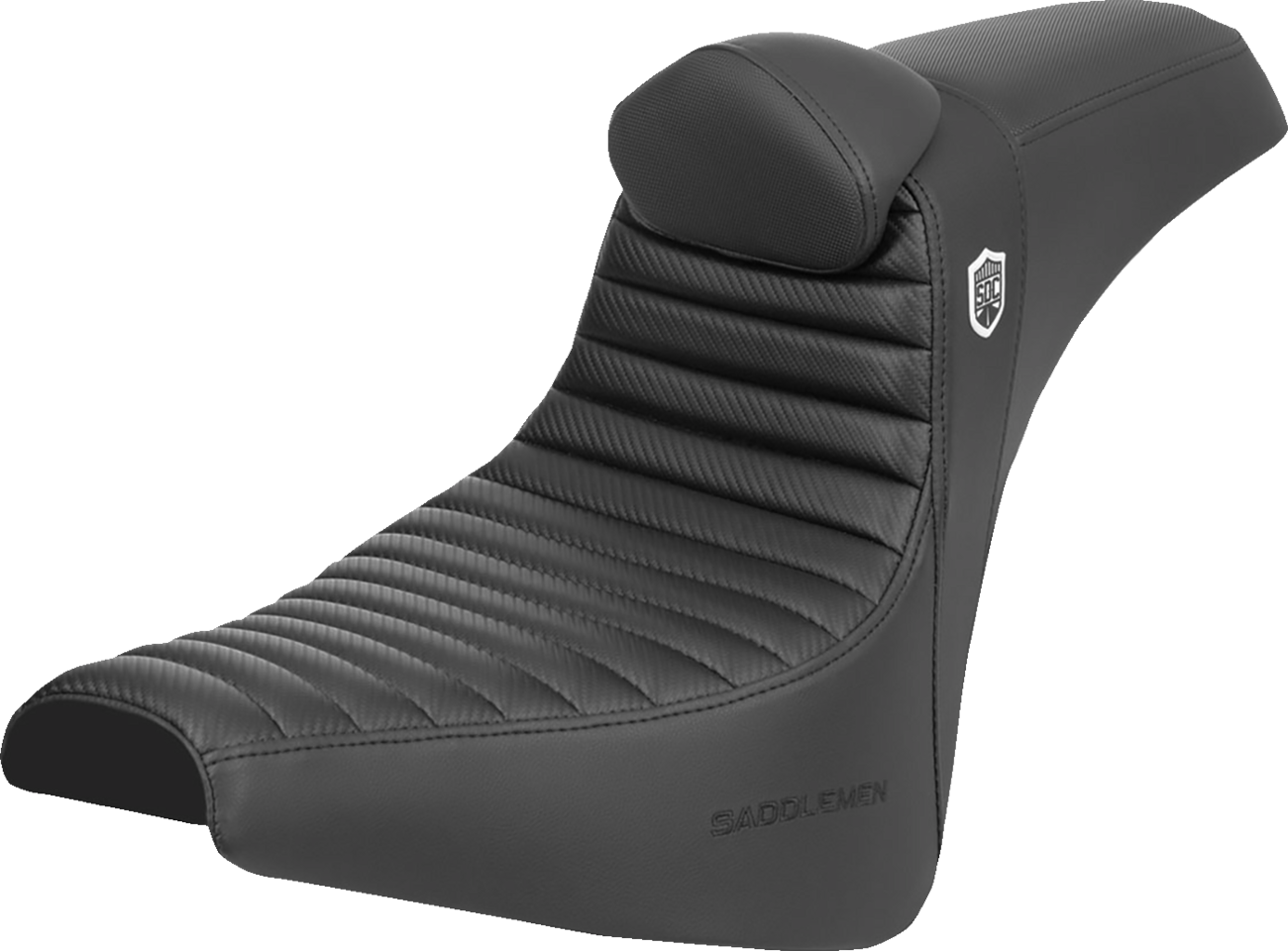Saddlemen SDC Pro Series T&R Carbon Seat & Backrest 2018-25 Harley Softail FXBB