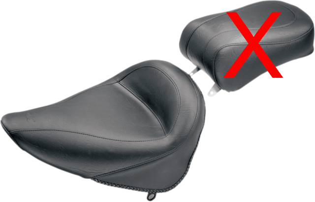 Mustang Solo Seat for 2000-2007 Harley Softail Fat Boy Night Train Heritage 75086