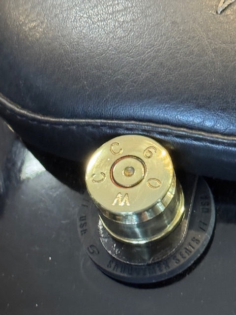 JT's Cycles Genuine .50 Cal Bullet 1/4"-20 Motorcycle Gold Seat Bolt Harley