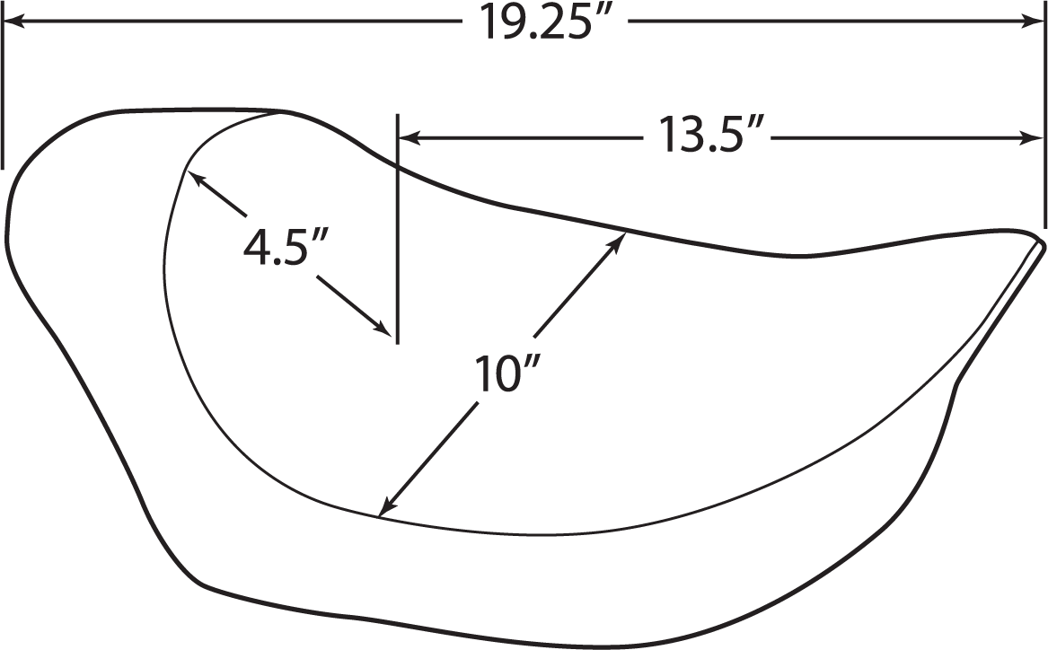 Drag Specialties EZ Mount Solo Seat for 1982-2000 Harley Davidson FXR FXRS FXRC
