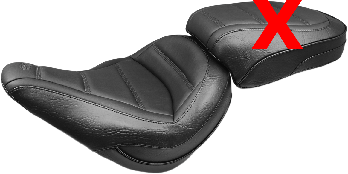 Mustang Touring Stitched Solo Seat fitd 2018-2021 Harley Softail Slim FLSL 75061