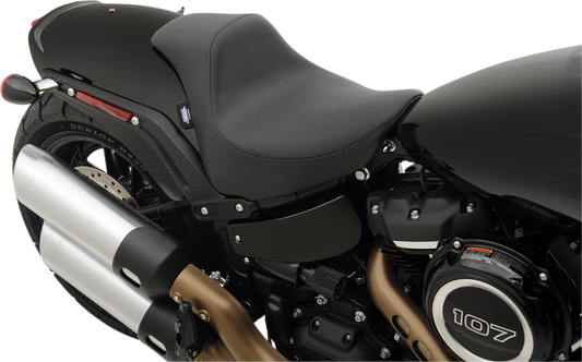 Drag Specialties Black Textile EZ Mount Solo Seat fits 2018-2023 Harley FXFB