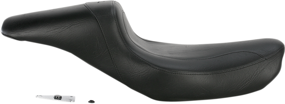 Mustang Fastback Black Vinyl 2-Up Motorcycle Seat 1996-2003 Harley Dyna FXD