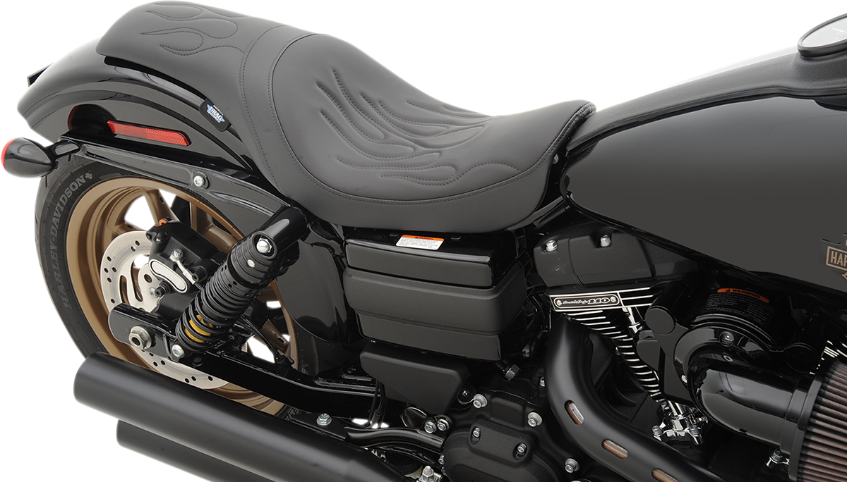 Drag Specialties Predator Flame Seat 2006-2017 Harley Dyna Low Rider Fat Bob FLD