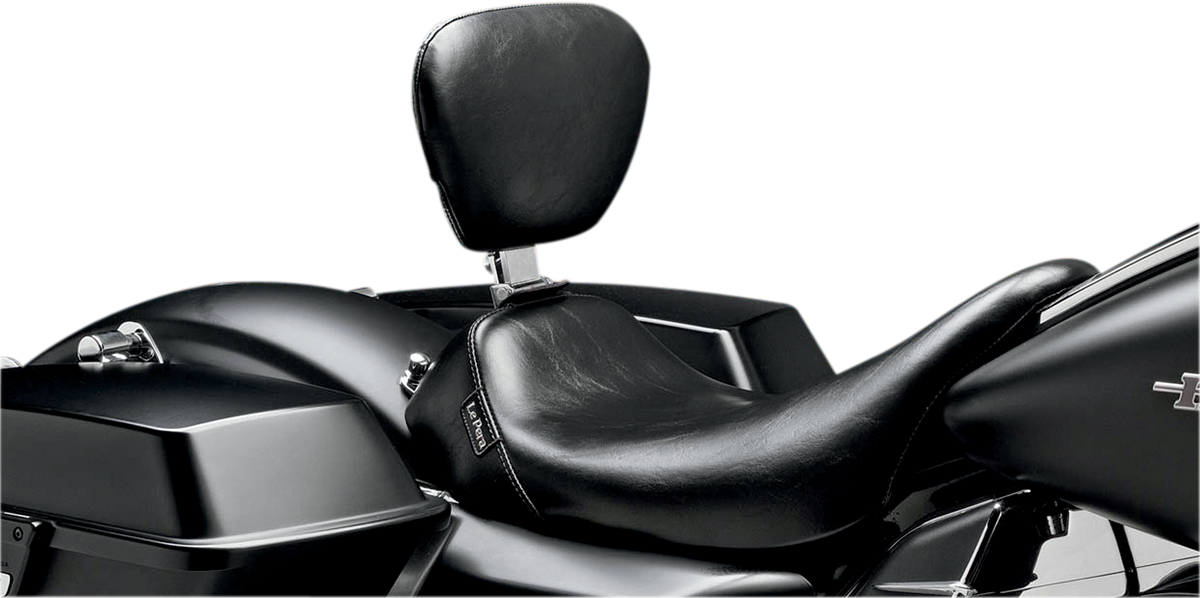 Le Pera Bare Bones Smooth Solo Seat w/ Backrest fits 2008-2024 Harley Touring