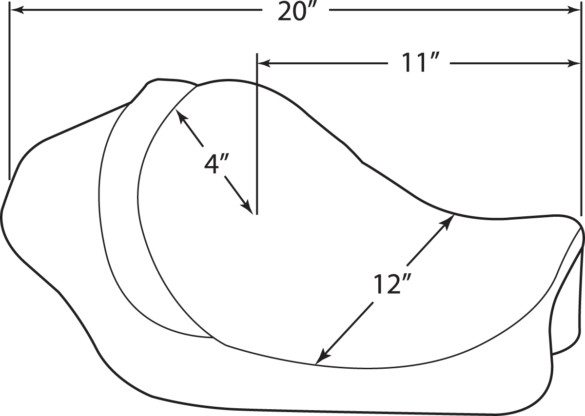 Drag Specialties Smooth Solo Seat Backrest 2004-2022 Harley Sportster Davidson