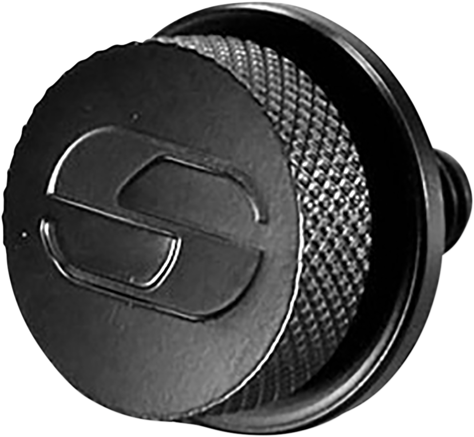 Saddlemen Single Black 1/4"-28 Rear Motorcycle Seat Mounting Knob Bolt Screw