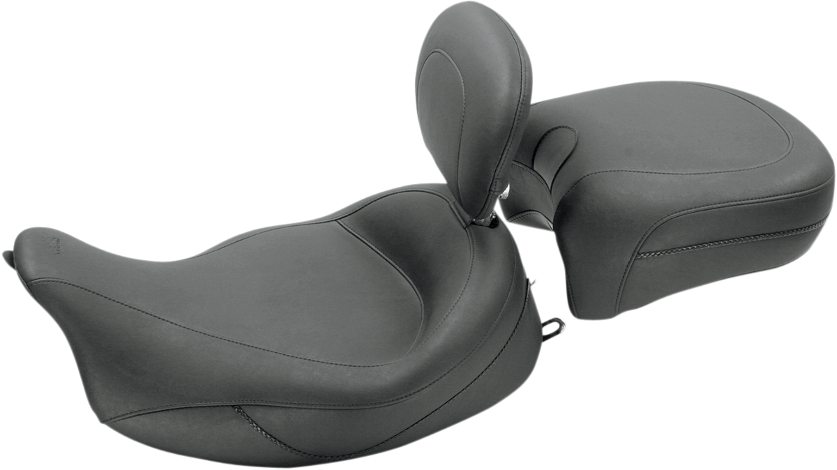 Mustang Vintage Super Solo Seat & Backrest 08-23 Harley Touring Road King Glide