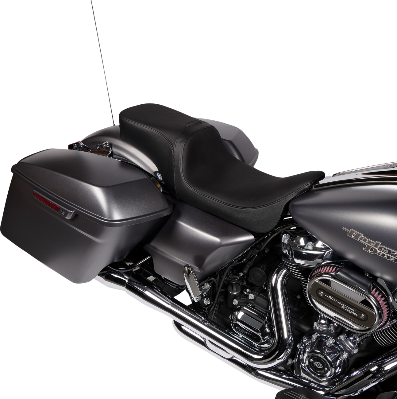 Drag Specialties Predator II Smooth Seat fits 2008-2023 Harley Davidson Touring