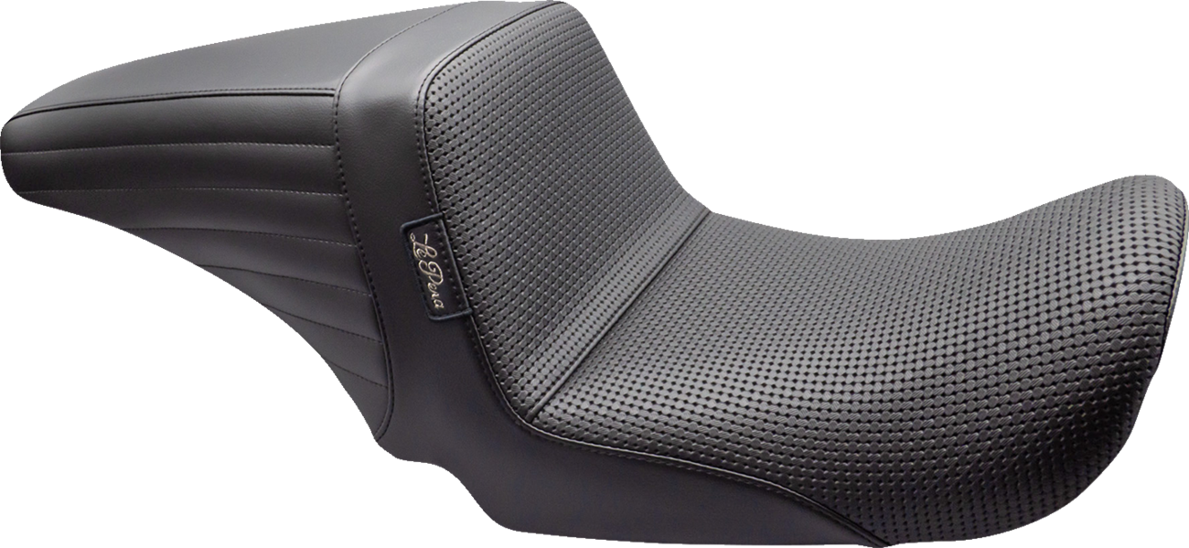 Le Pera Kickflip Up Front Basketweave Stitch Seat fits 2006-2017 Harley Dyna FXD